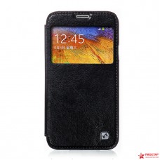 Кожаный чехол HOCO Crystal для Samsung Galaxy S5 (черный)